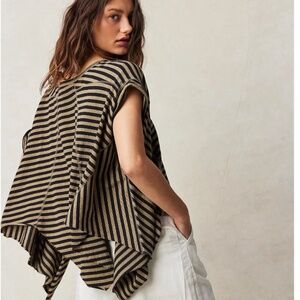 We The Free Striped Angel Tee - Size Small